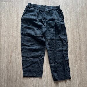 Quince linen women’s black pants